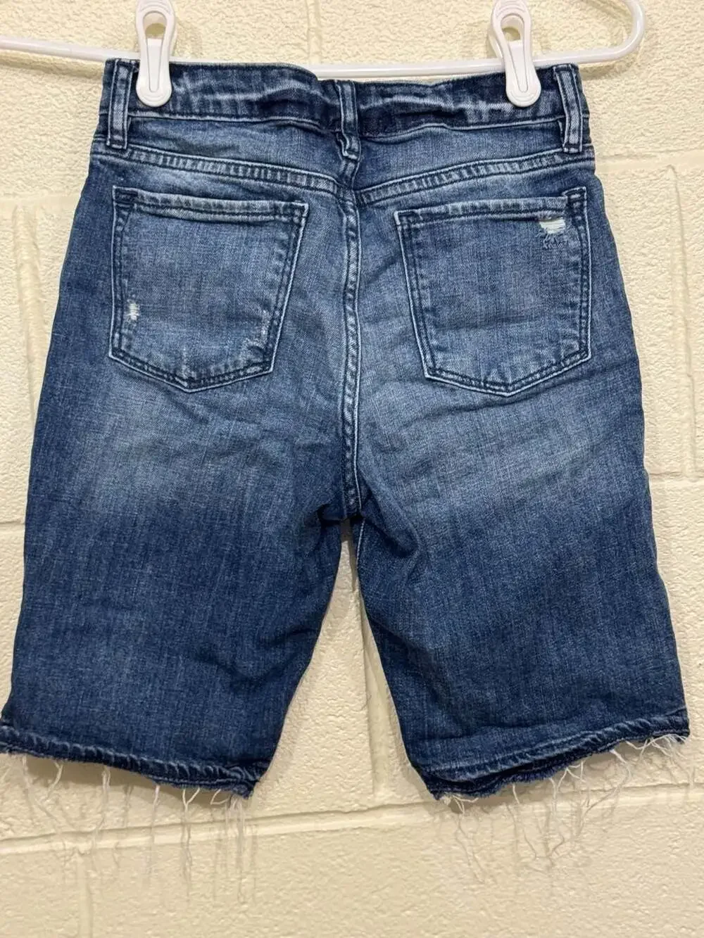 Gap Girls' Denim Bermuda Shorts Size 12 distressed